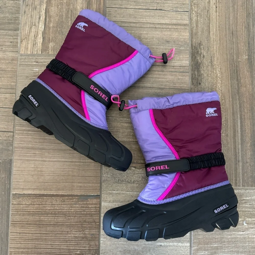 SOREL YOUTH FLURRY GIRLS’ SNOW BOOT size 6